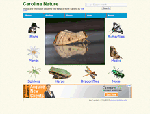 Tablet Screenshot of carolinanature.com
